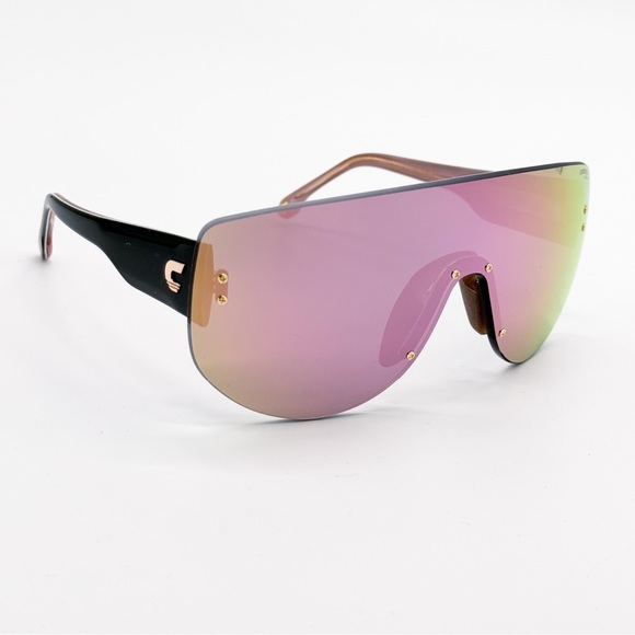 NEW FLAGLAB 12 0000J CARRERA SHIELD WOMEN SUNGLASSES ROSE GOLD CARRERA FLAGLAB12 - Picture 6 of 11